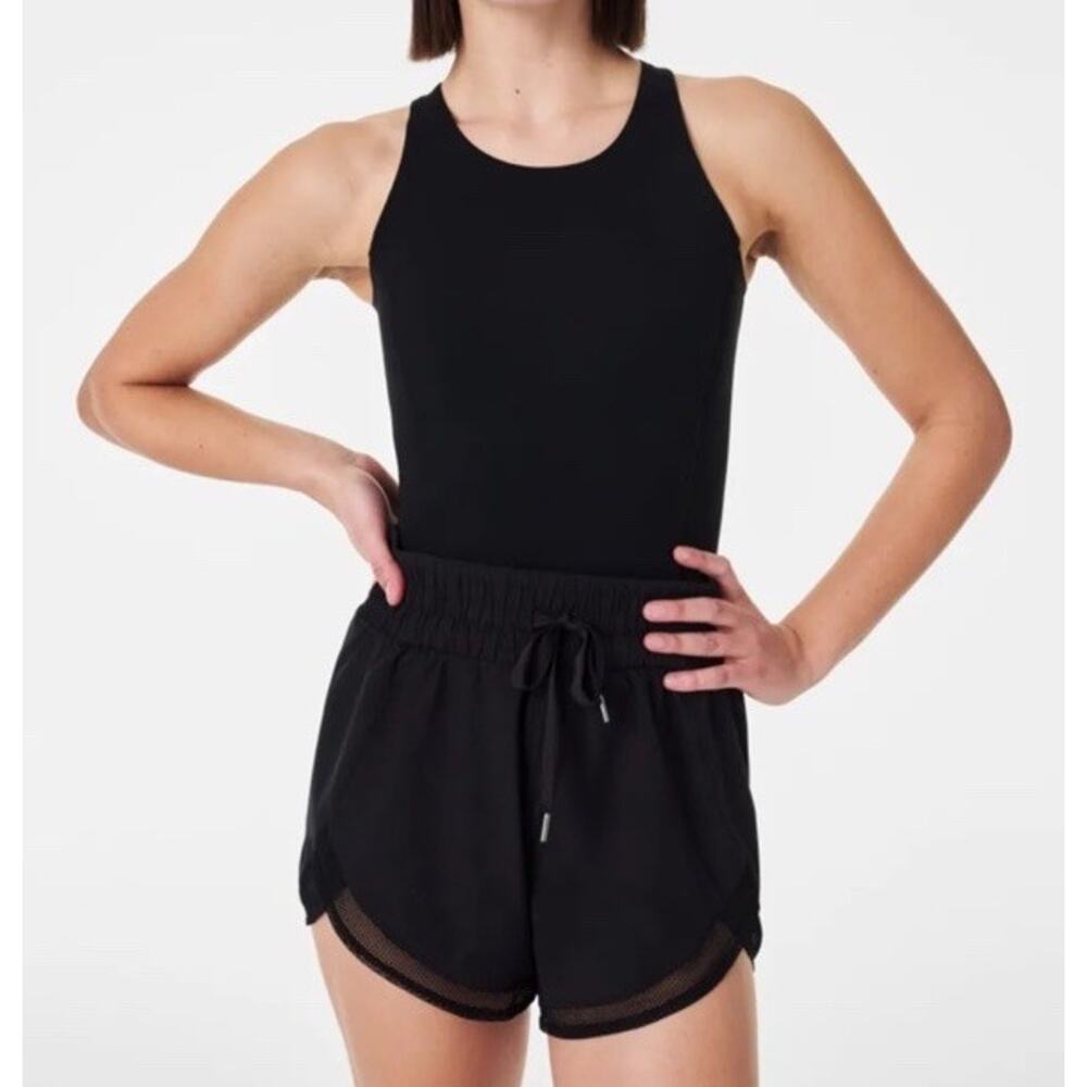 Spanx Get Moving Active Runsie Very Black Size XLarge NWT
